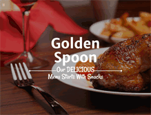 Tablet Screenshot of goldenspoontakeout.com